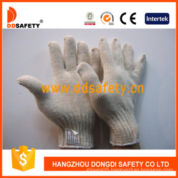 7 Gauge Natural Cotton Working Gloves with String Knit (DCK704)